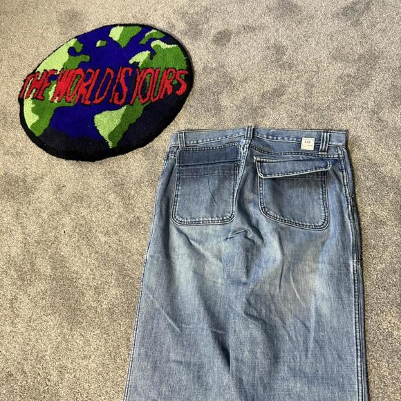- blue acid washed gap army jeans in good condition - Picture 3 of 7